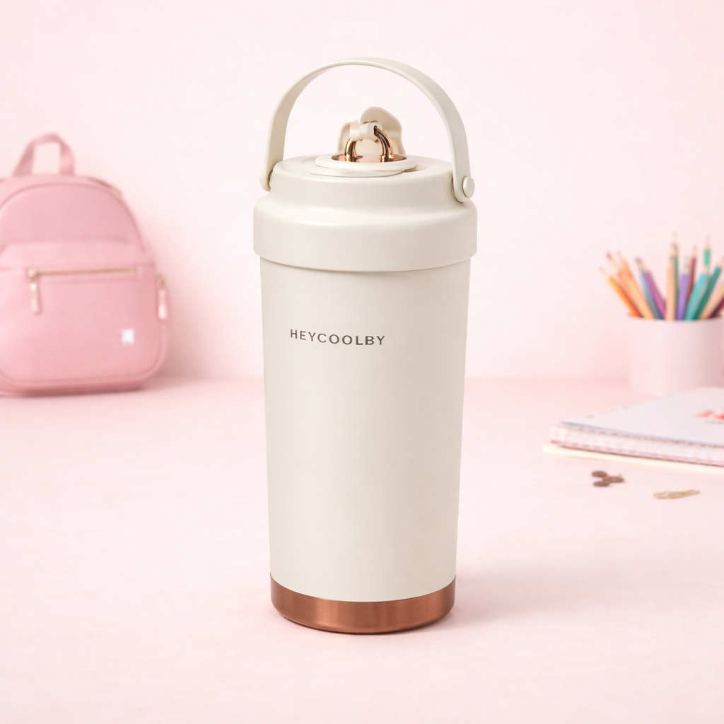 HEYCOOLBY Insulated Coffee Tumbler with Handle-[500ML]