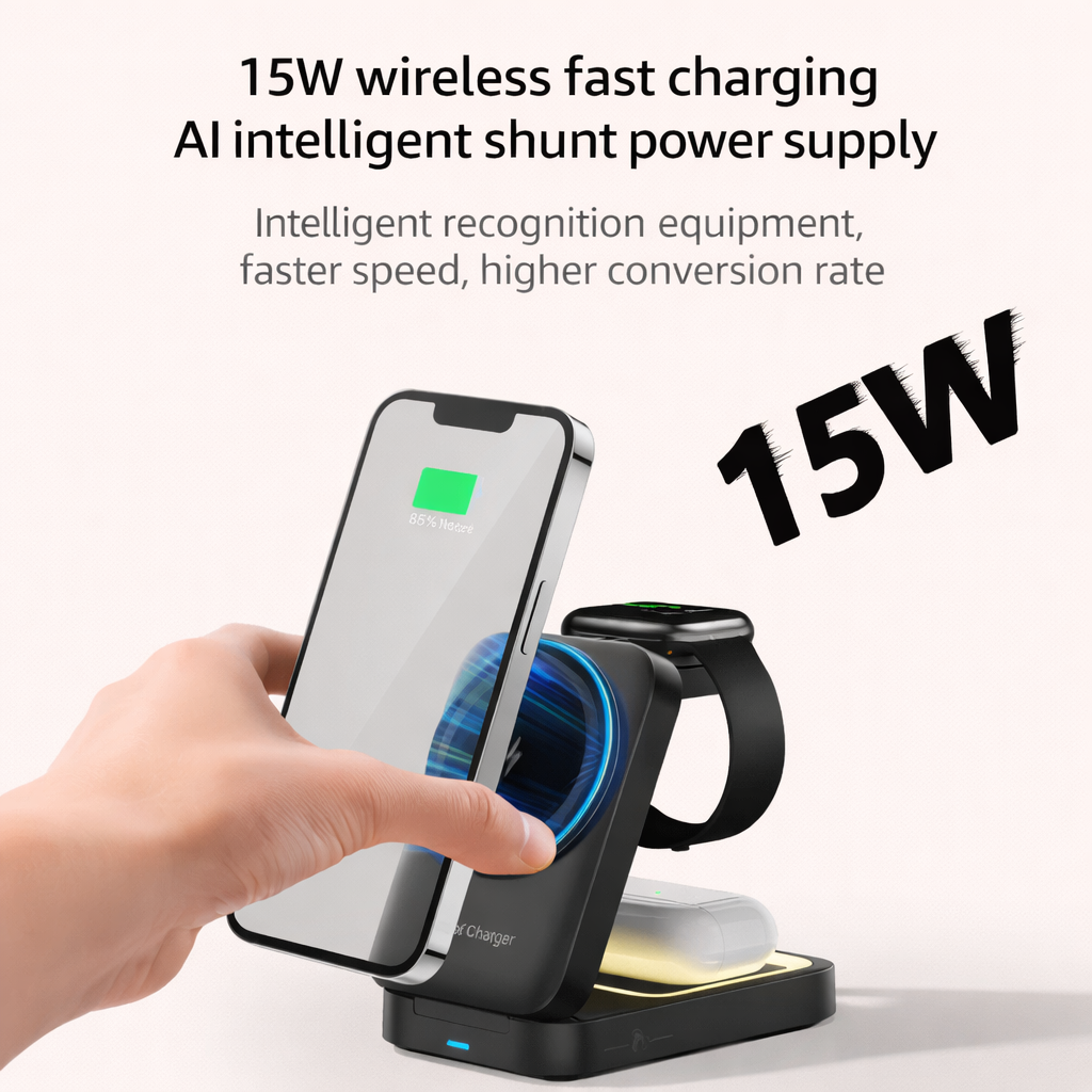 3-in-1 Wireless Fast Charging Station
